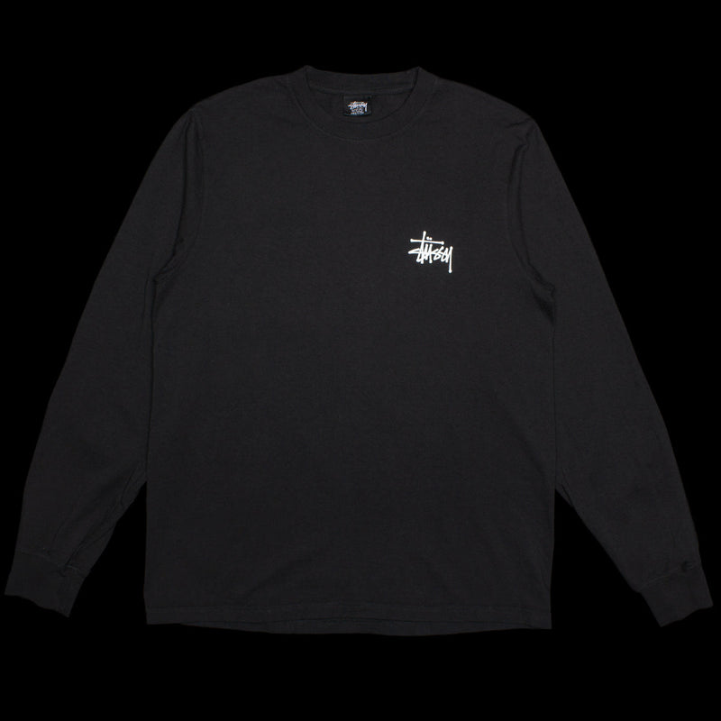 Basic Stussy Pigment Dyed L/S T-Shirt Style # 1994879 Color : Black
