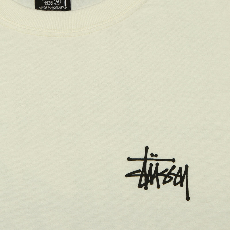 Stussy | Basic Stussy Pigment Dyed L/S T-Shirt Natural