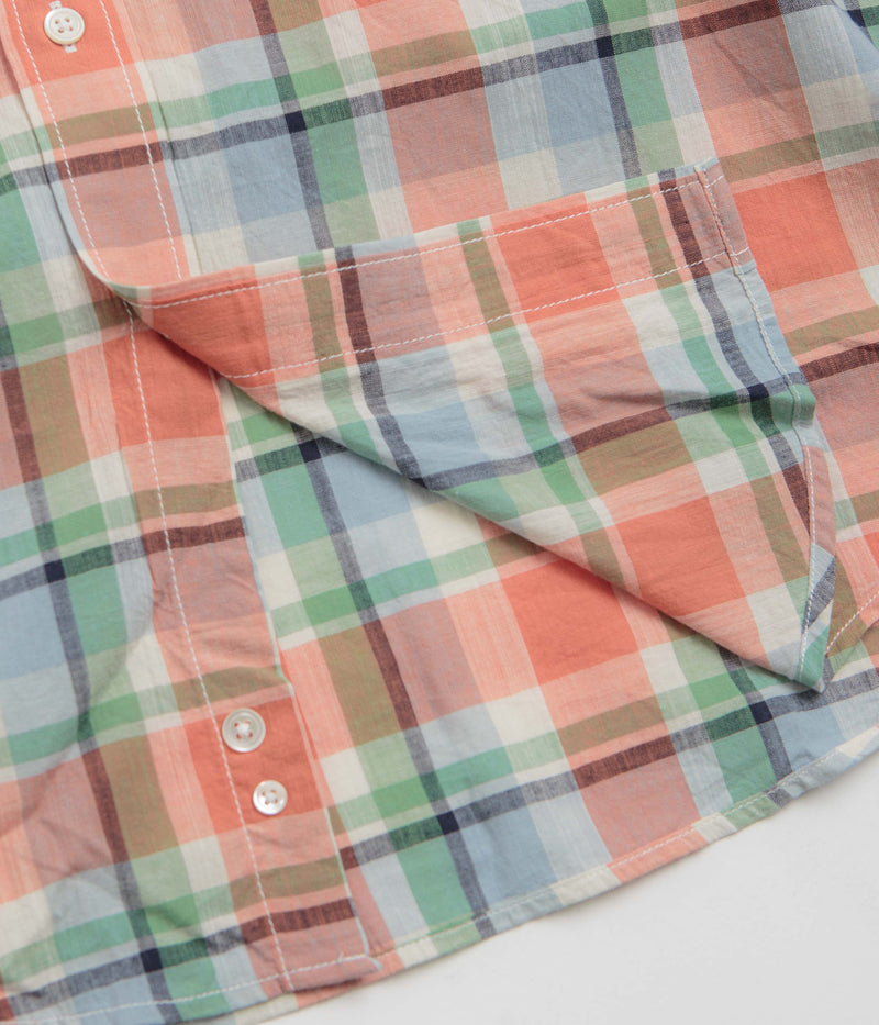 Battenwear BD Scout Shirt in Salmon Plaid