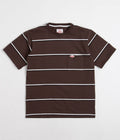 Battenwear Pocket Rugby T-Shirt in Olive Stripe