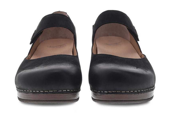Beatrice Black Burnished Nubuck