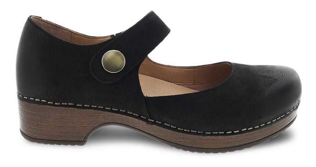 Beatrice Black Burnished Nubuck