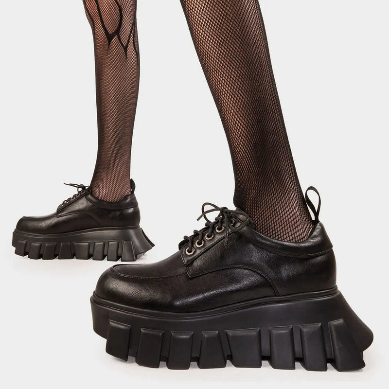Black Hole Chunky Platform Sneakers lamodawebsite