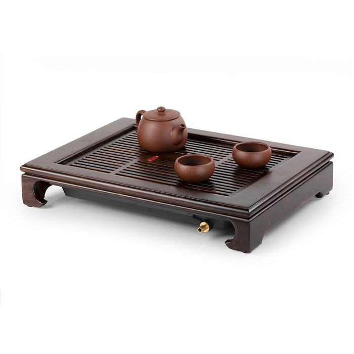 Black Rosewood Antique-Style Tea Tray 15.7*11*3in(40*28*7.5cm)