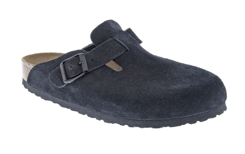 Boston Soft Footbed Black Suede