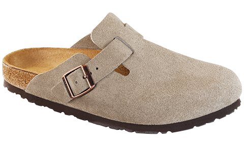 Boston Soft Footbed Taupe Suede
