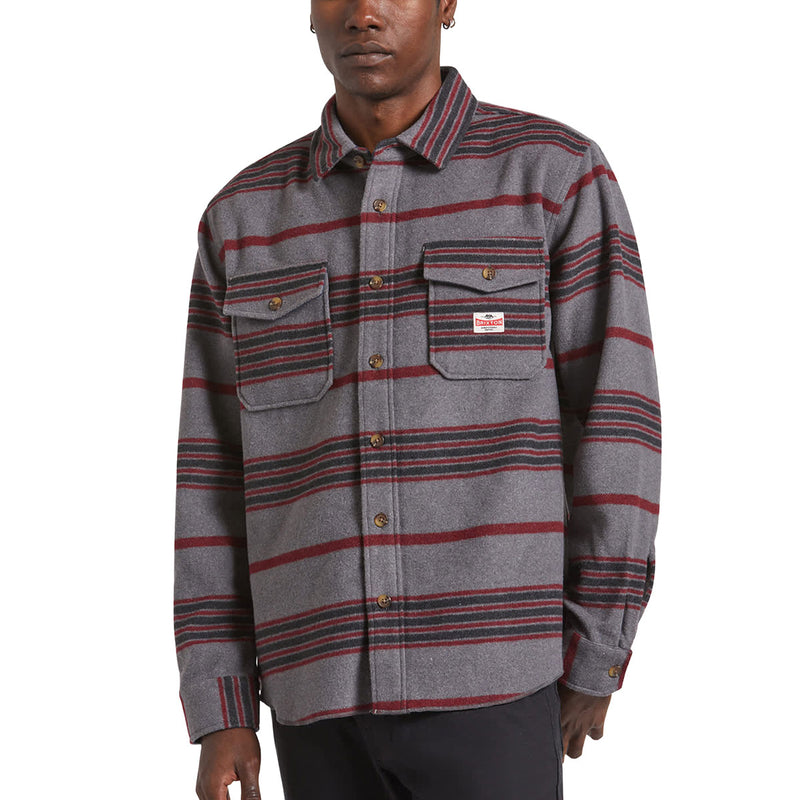 Brixton Altered Threads Long Sleeve Over Shirt - Multi Blanket Stripe