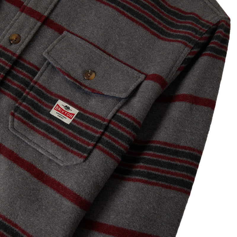 Brixton Altered Threads Long Sleeve Over Shirt - Multi Blanket Stripe
