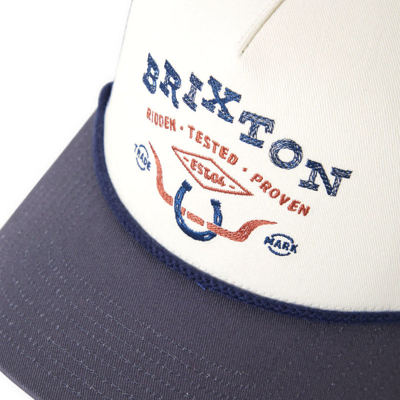 Brixton Beekman C Np Mp Trucker Hat - Off White/Navy