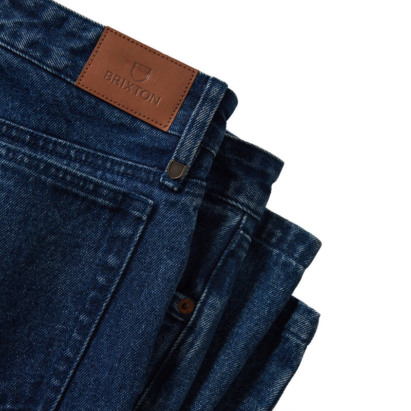 Brixton Builders 5 Pocket Jeans - Medium Wash Denim