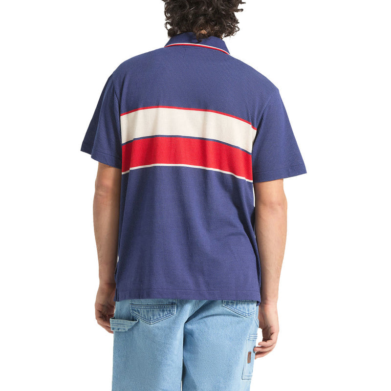 Brixton Bunker Mesh Shirt - Washed Navy
