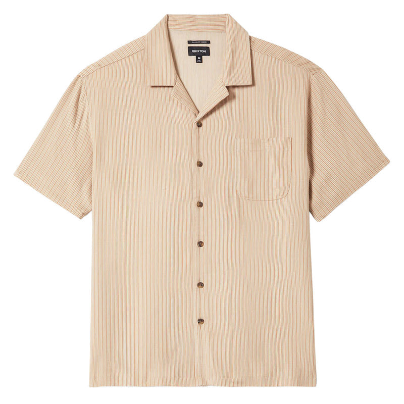 Brixton Bunker Slub Shirt - Italian Clay Stripe