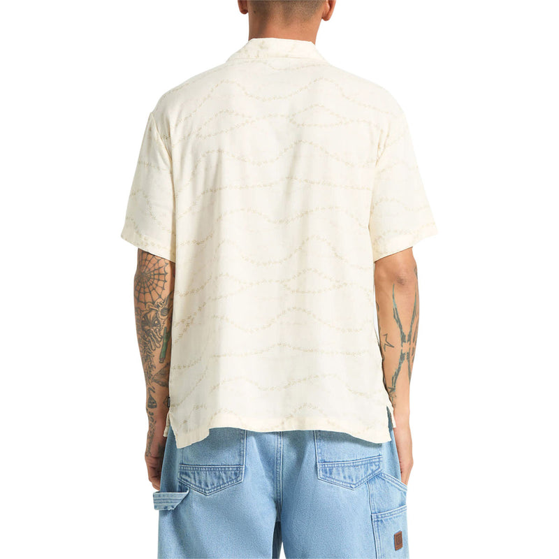 Brixton Bunker Slub Shirt - Whitecap/Black Swallows