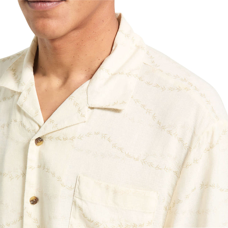 Brixton Bunker Slub Shirt - Whitecap/Black Swallows