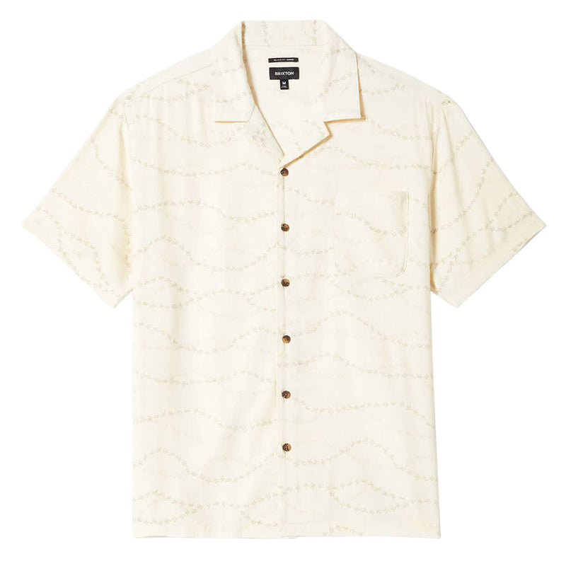 Brixton Bunker Slub Shirt - Whitecap/Black Swallows