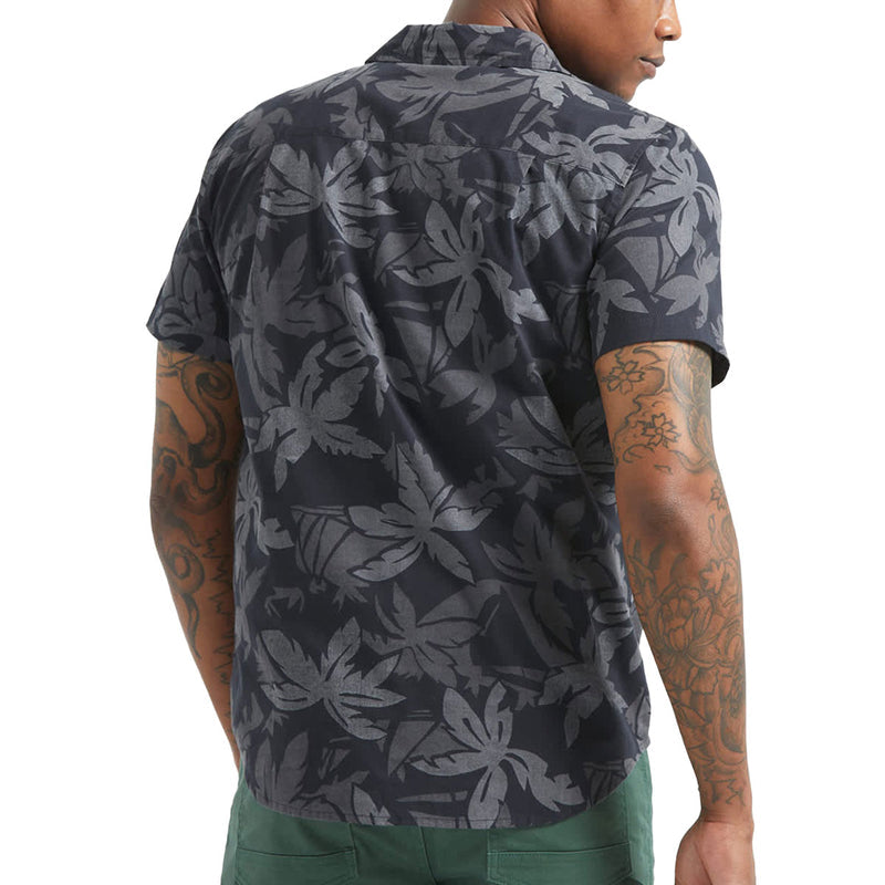 Brixton Charter Print Shirt - Black/Trooper/Future Grey Palm Floral