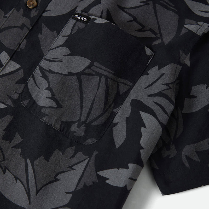 Brixton Charter Print Shirt - Black/Trooper/Future Grey Palm Floral