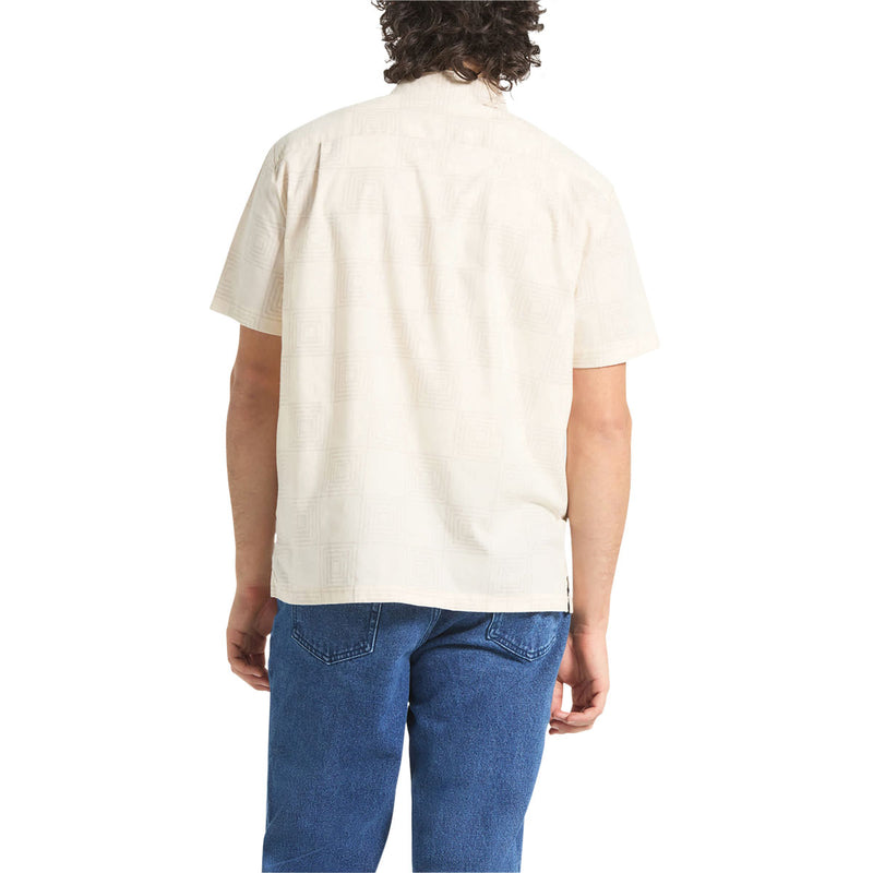 Brixton Cru Print Shirt - Whitecap/Geo Checker