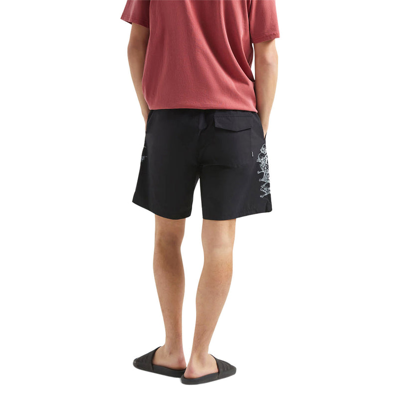 Brixton Everyday Hybrid 7" Shorts - Black/White