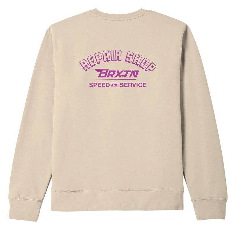 Brixton Free Crew Sweatshirt - Bone