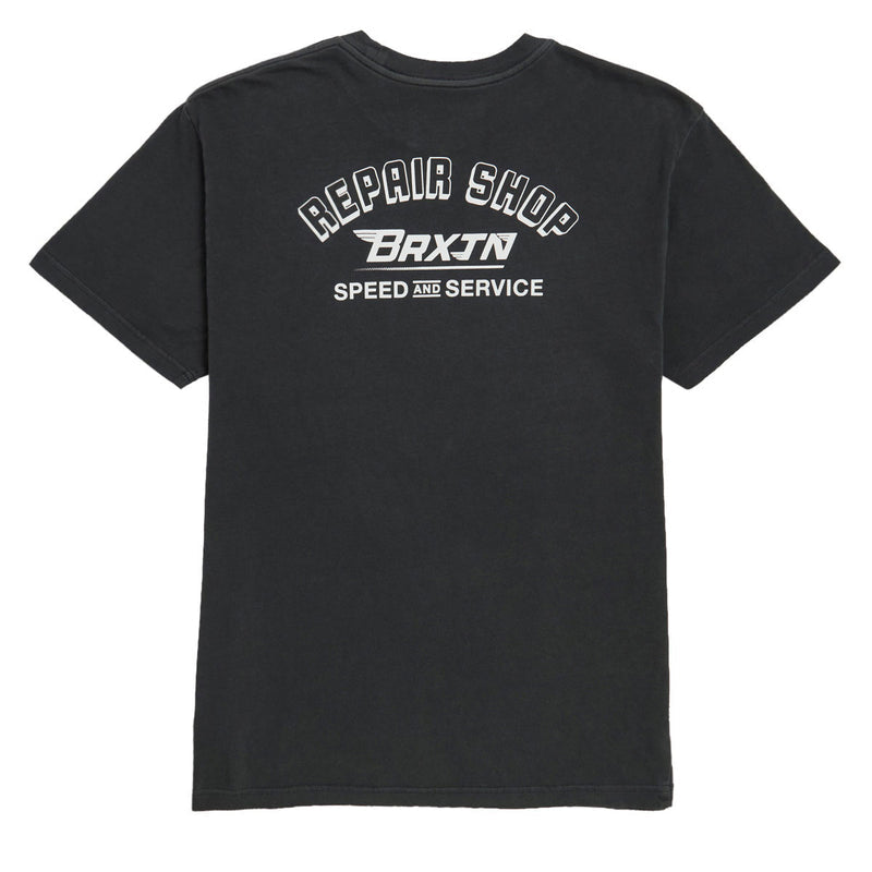 Brixton Free T-Shirt - Black Worn Wash
