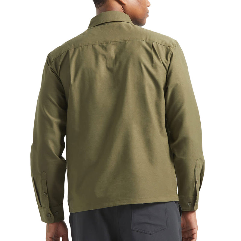 Brixton Journey Lightweight Long Sleeve Shirt - Dark Olive
