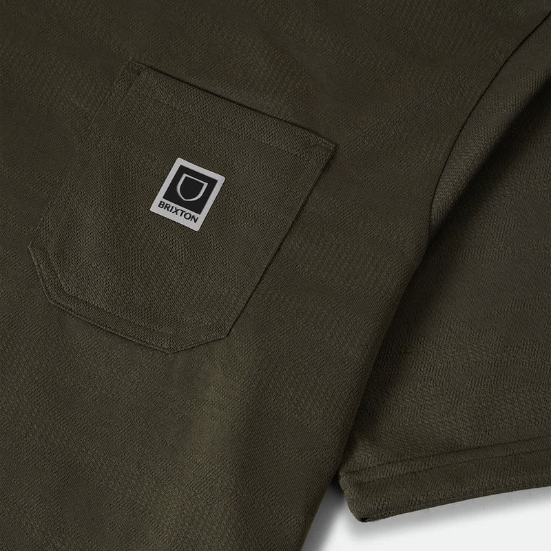 Brixton Journey Pocket T-Shirt - Olive Tiger Camo