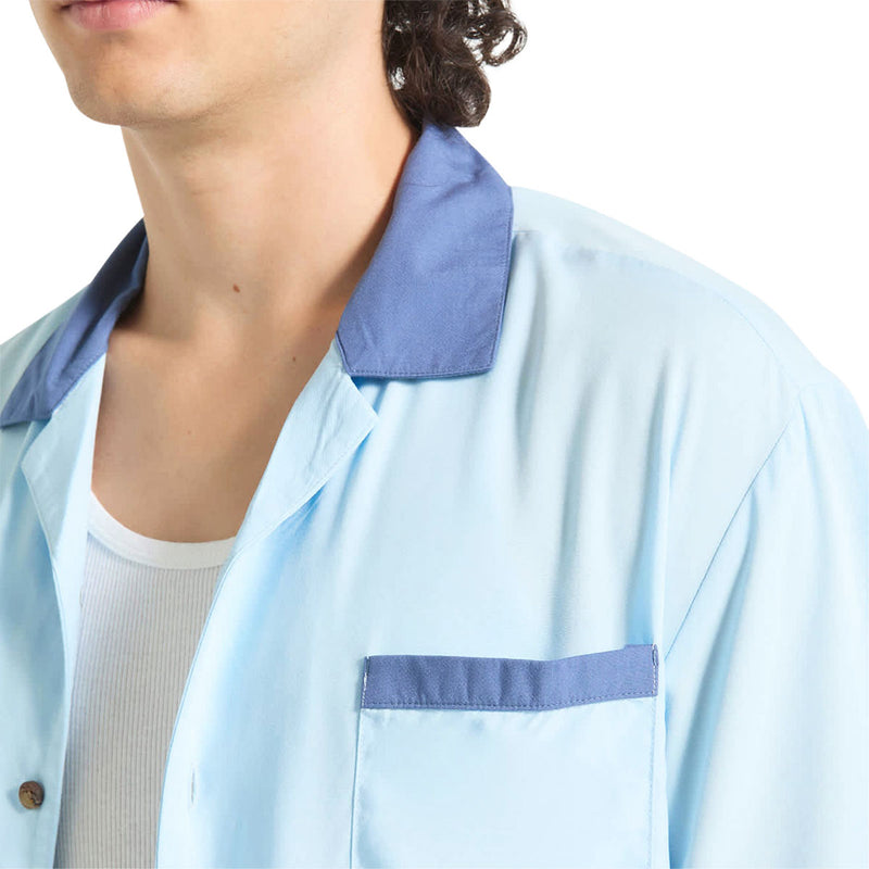 Brixton Lafayette Shirt - Blue Aura