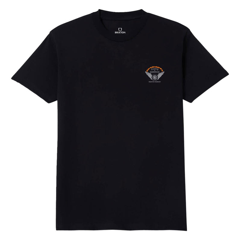 Brixton Leeway T-Shirt - Black Worn Wash