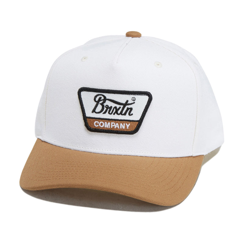 Brixton Linwood C Netplus Mp Snapback Hat - Off White/Copper