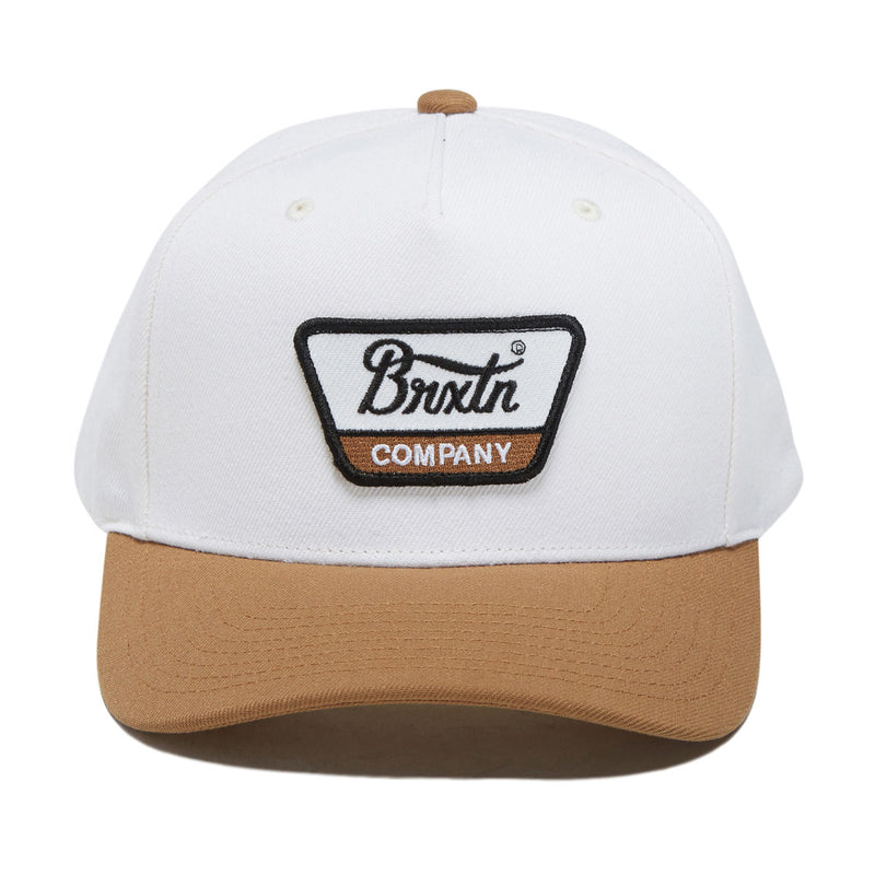 Brixton Linwood C Netplus Mp Snapback Hat - Off White/Copper