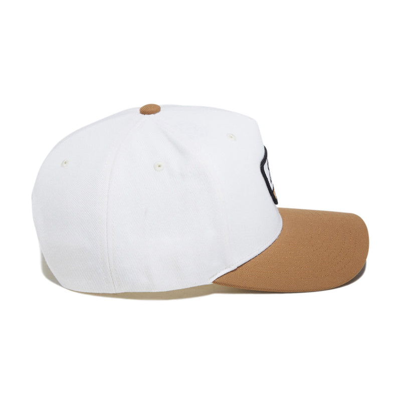 Brixton Linwood C Netplus Mp Snapback Hat - Off White/Copper