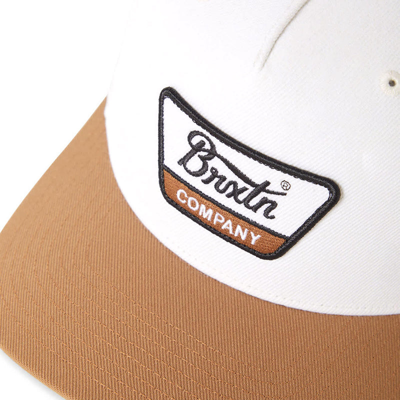 Brixton Linwood C Netplus Mp Snapback Hat - Off White/Copper