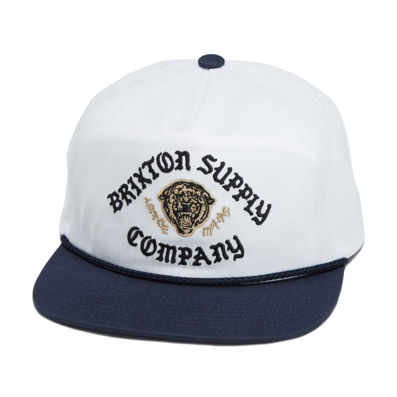 Brixton Morado Mp Snapback Hat - Midnight Blue/White