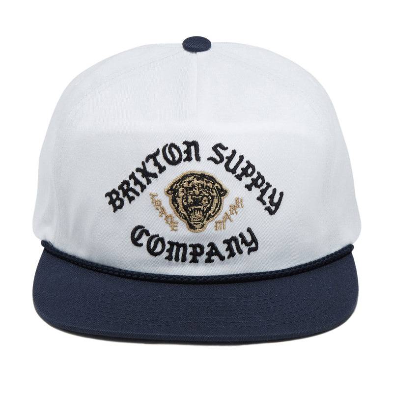Brixton Morado Mp Snapback Hat - Midnight Blue/White