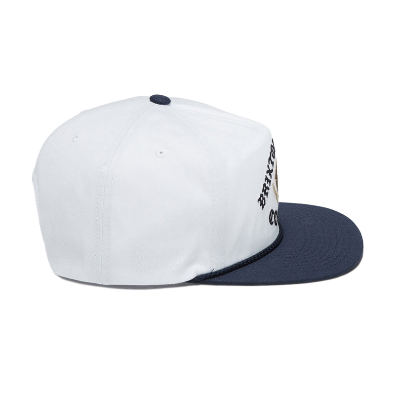 Brixton Morado Mp Snapback Hat - Midnight Blue/White