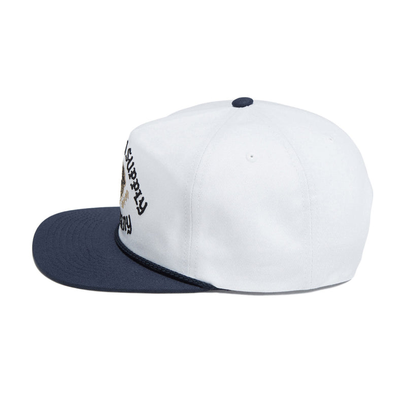 Brixton Morado Mp Snapback Hat - Midnight Blue/White