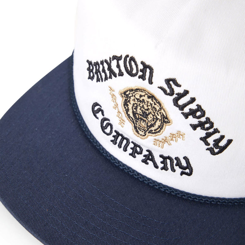 Brixton Morado Mp Snapback Hat - Midnight Blue/White