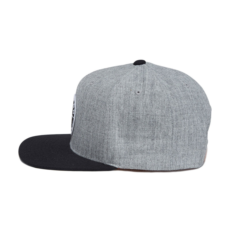 Brixton Oath III Snapback Hat - Heather Grey/Black II