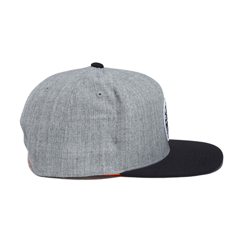 Brixton Oath III Snapback Hat - Heather Grey/Black II