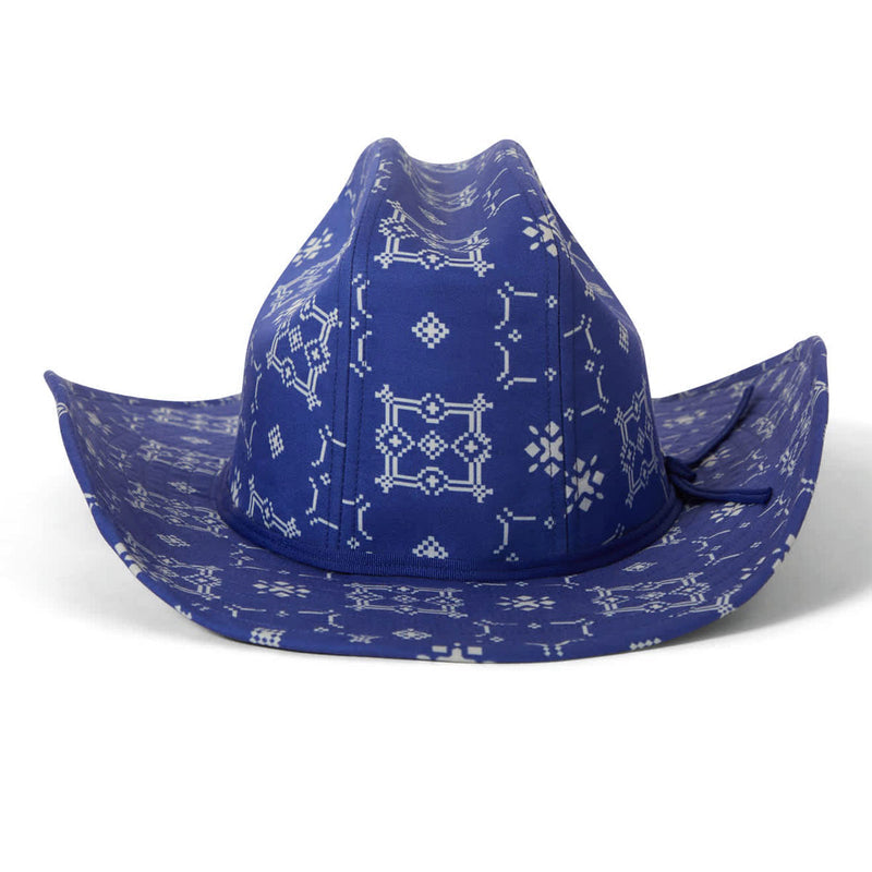 Brixton Odessa Cowboy Hat - Sunrise Blue/White