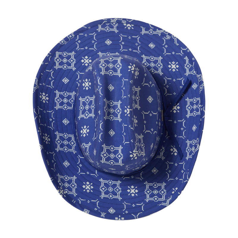 Brixton Odessa Cowboy Hat - Sunrise Blue/White