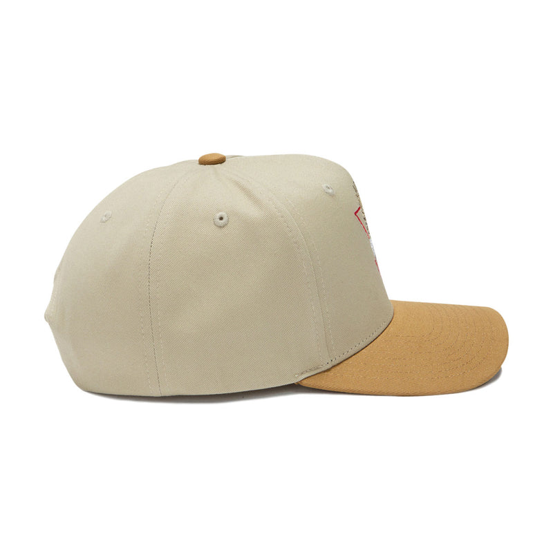 Brixton Opal C Np Mp Snapback Hat - Sand/Dark Khaki
