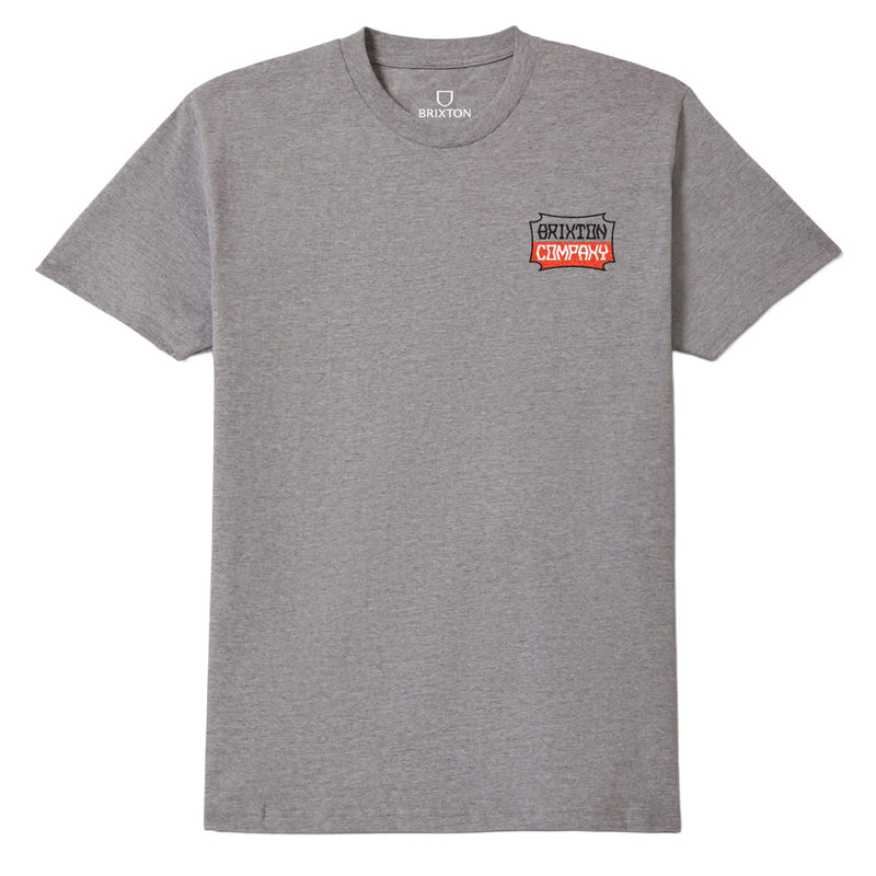 Brixton Pillar T-Shirt - Heather Grey