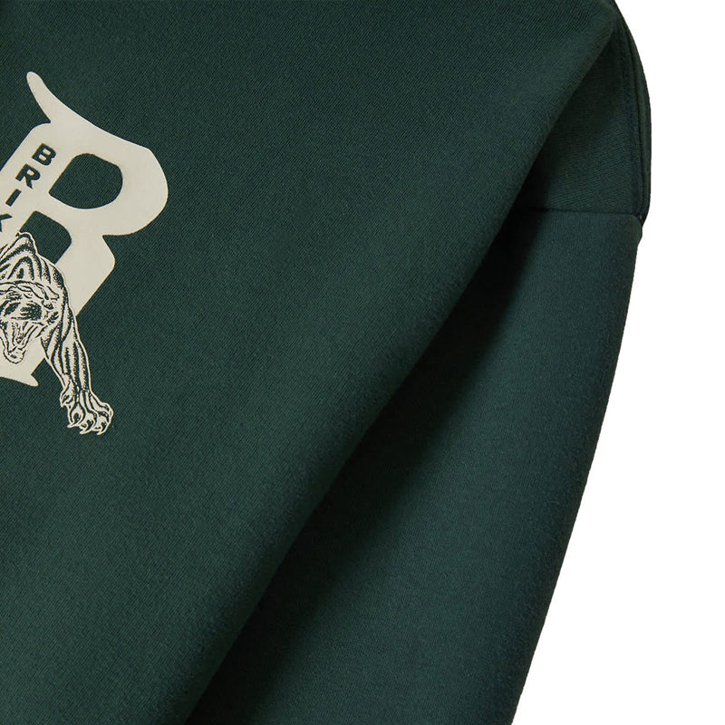 Brixton Predator Relaxed Hoodie - Primal Green Worn Wash