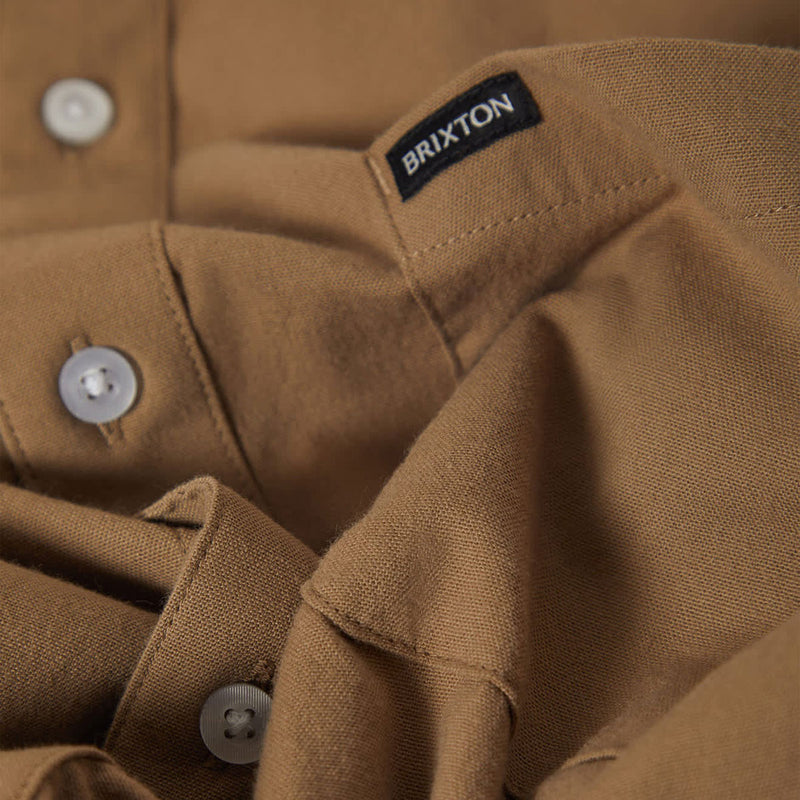 Brixton Sanford Oxford Shirt - Khaki