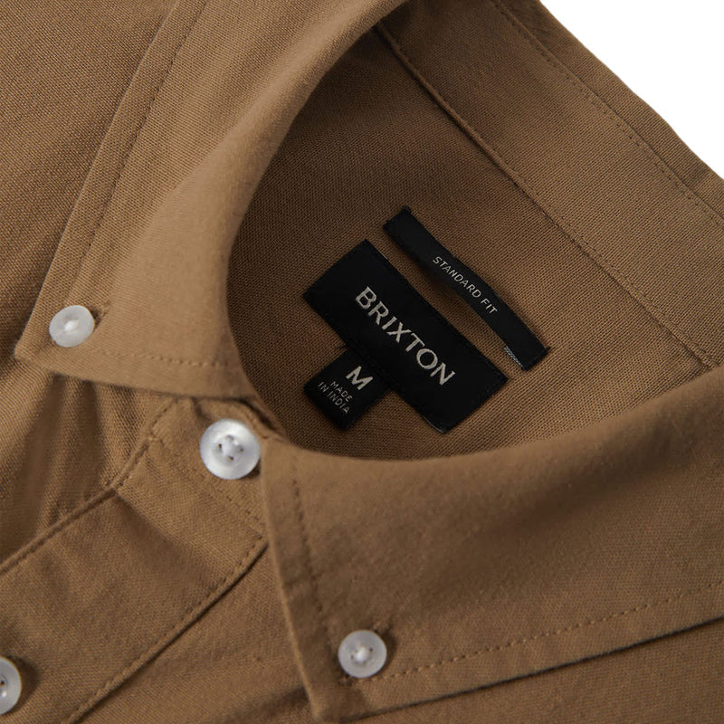 Brixton Sanford Oxford Shirt - Khaki