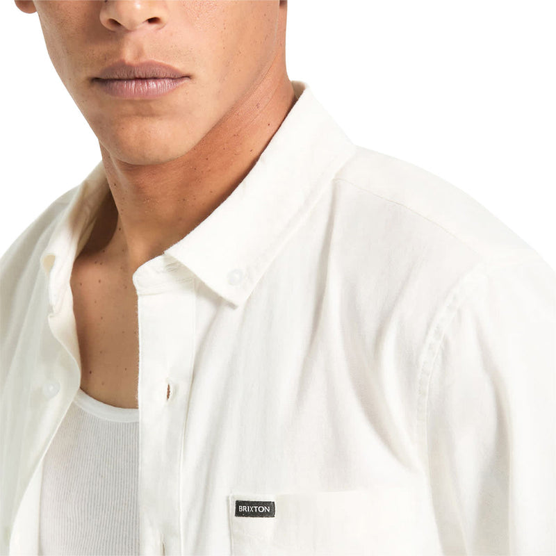 Brixton Sanford Oxford Shirt - Off White