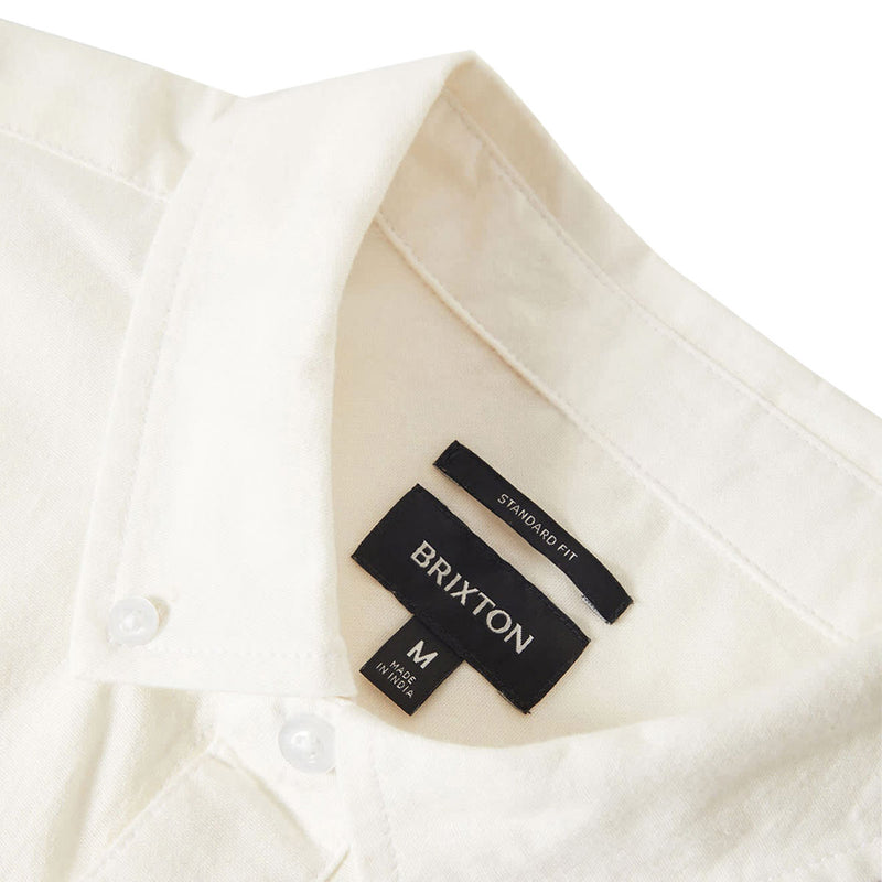 Brixton Sanford Oxford Shirt - Off White
