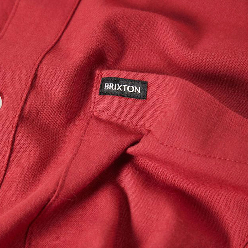 Brixton Sanford Oxford Shirt - Robust Red